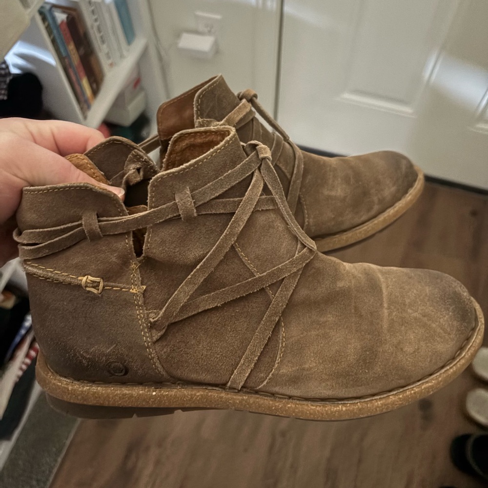 Born Brown Suede Ankle Boots